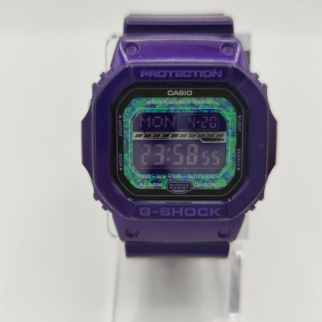 Casio G-Shock GLS-5600KL Purple Digital Watch Rare Model Used