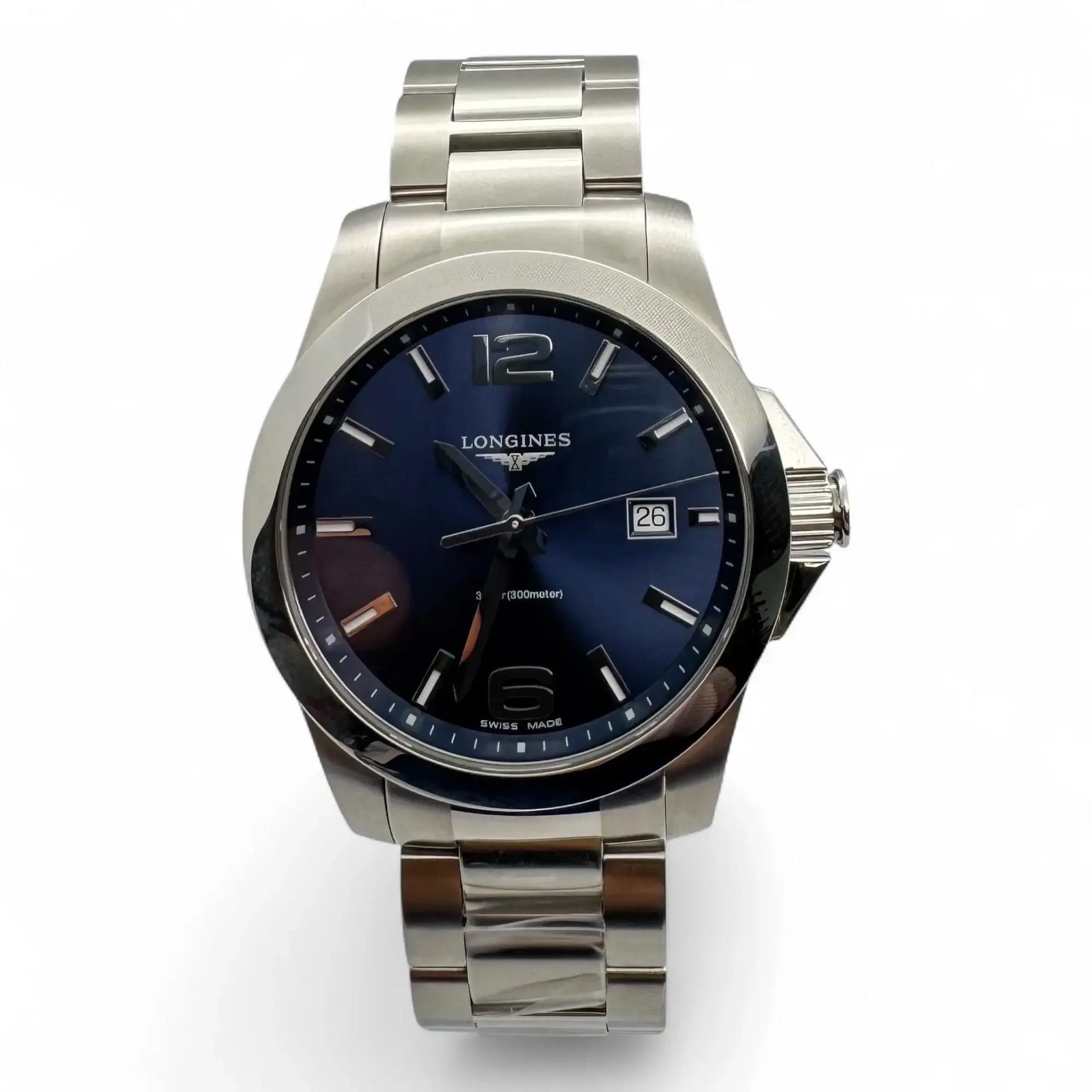 Longines Conquest Steel 41MM Blue Dial Quartz Watch L3.759.4.96.6