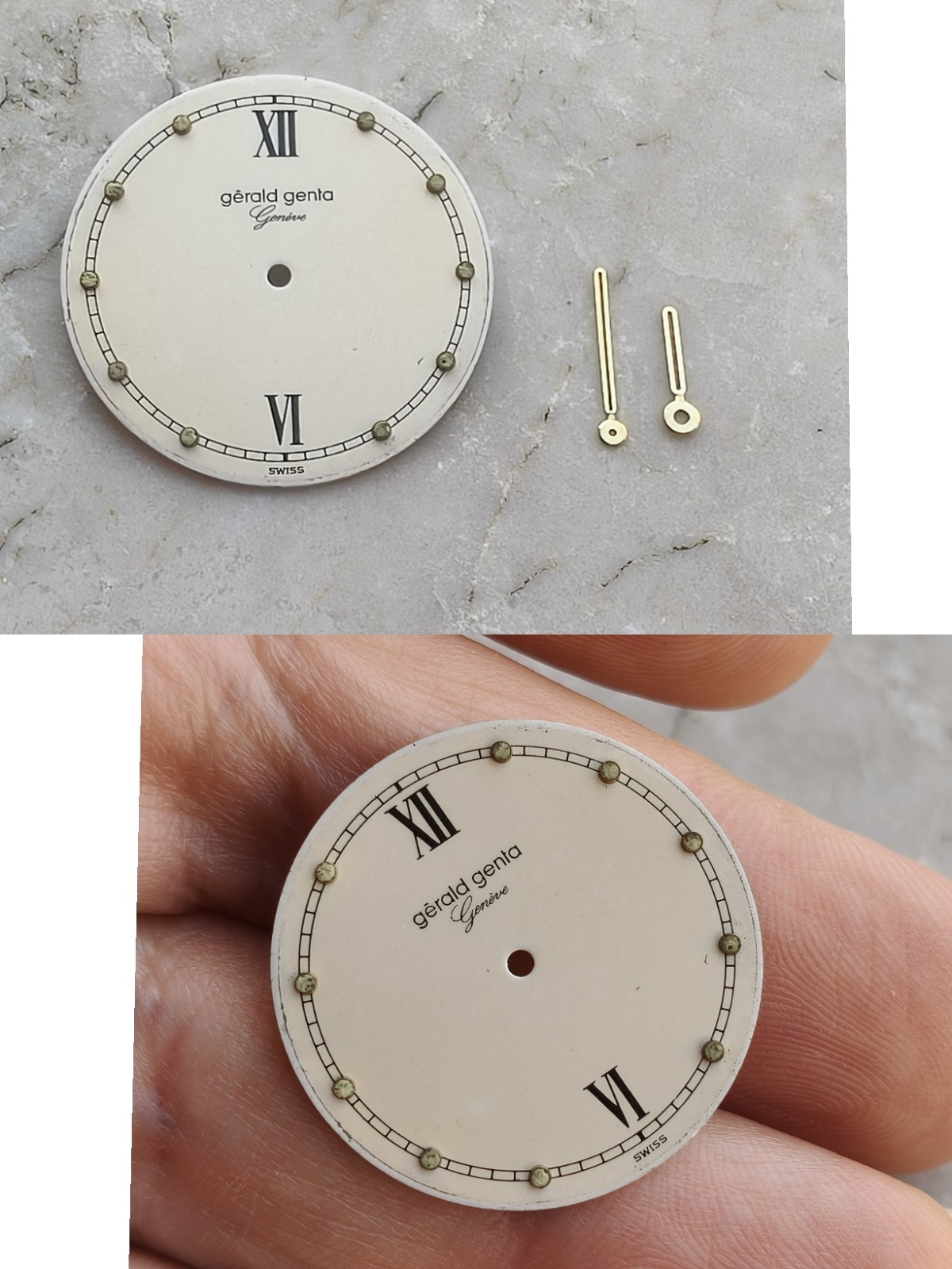 80s GERALD GENTA ref. G2964.4 ORIGINAL VINTAGE WATCH DIAL DIAL WATCHES 26mm