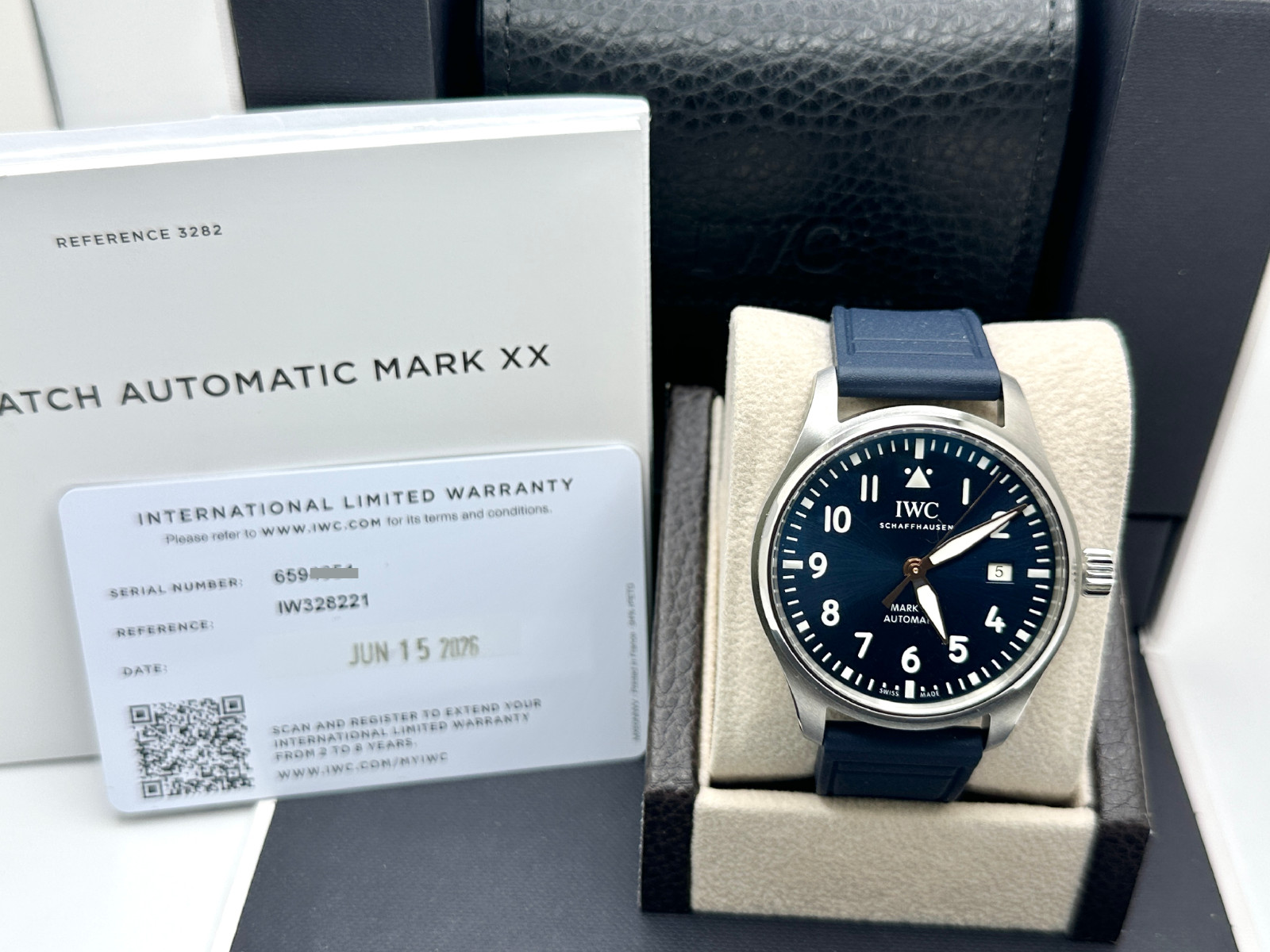 2026 NEW IWC Pilots Watch Mark XX Le Petit Prince IW328221 40mm Blue Dial Steel