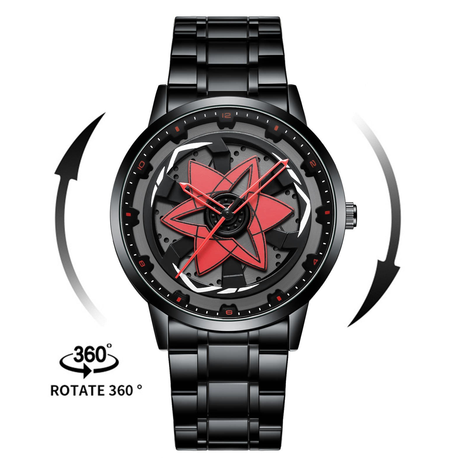 VA VA VOOM Sharingan Rotary Dial Men’s Watch Quartz 360 ° Rotating Luxury 3ATM