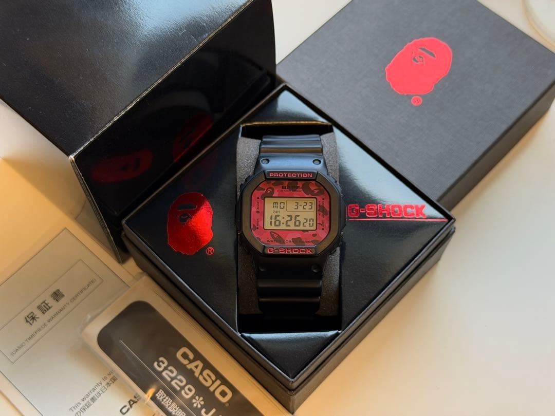 Casio G-Shock DW-5600VT A Bathing Ape BAPE Camo Limited Watch w/ Box Rare