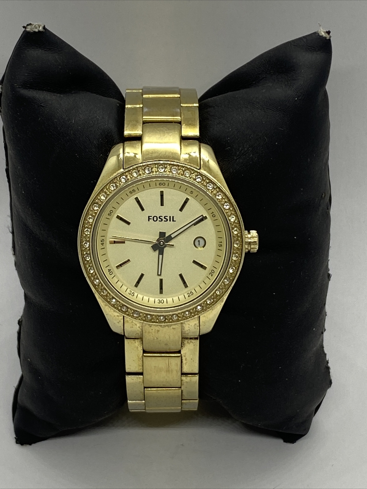 Fossil ES3107 Women’s Gold Stainless Steel Analog Dial Quartz Genuine Watch EY97