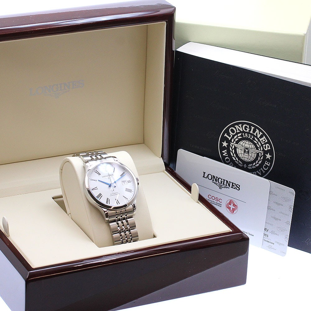 LONGINES record L2.820.4 Date white Dial Automatic Men’s Watch_942395