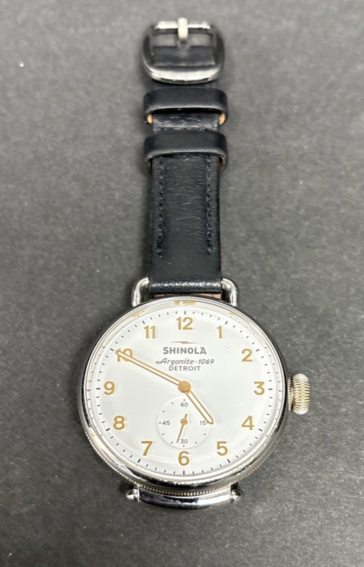 Shinola 38mm Canfield Unisex Watch Argonite-1069 Stainless Steel S0120000645