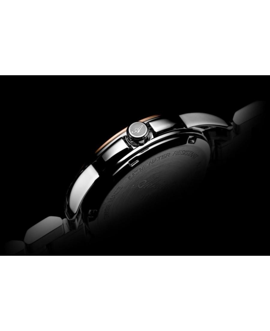 ADRIATICA Women Quartz Casual Watch Classic Dress Black Dial Waterproof Swiss Fa