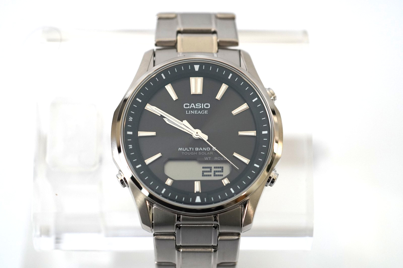 CASIO LINEAGE LCW-M100TSE-1AJF Solar Radio Titanium Men Watch LCW-M100TSE-1A