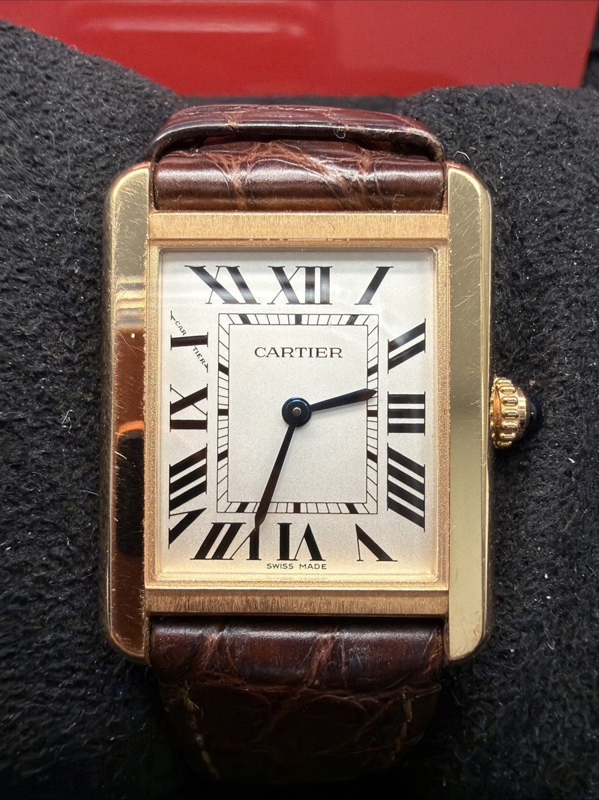 Cartier Tank Solo 18k Rose Gold And Stainless Steel Box And Papers 2020 W5200024