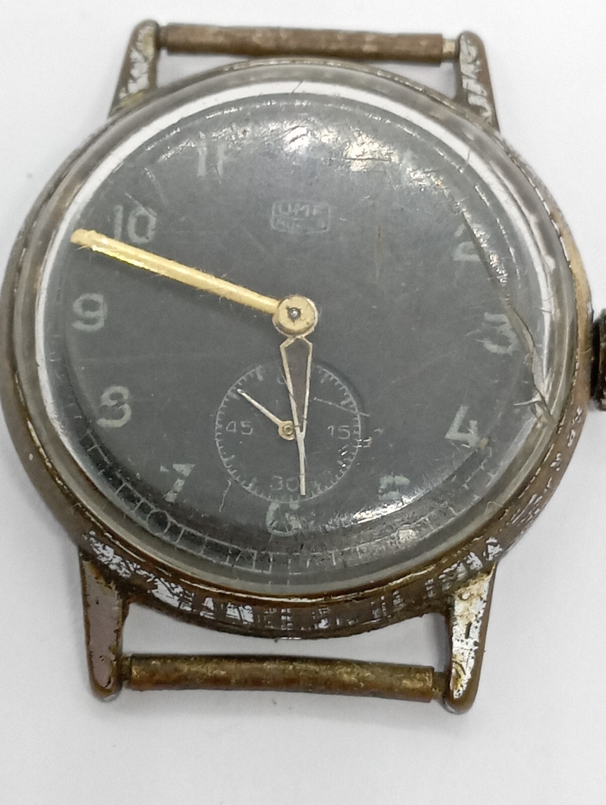 VINTAGE Germany made Thiel UMF Ruhla WWII Military black dial check ✔️ it !