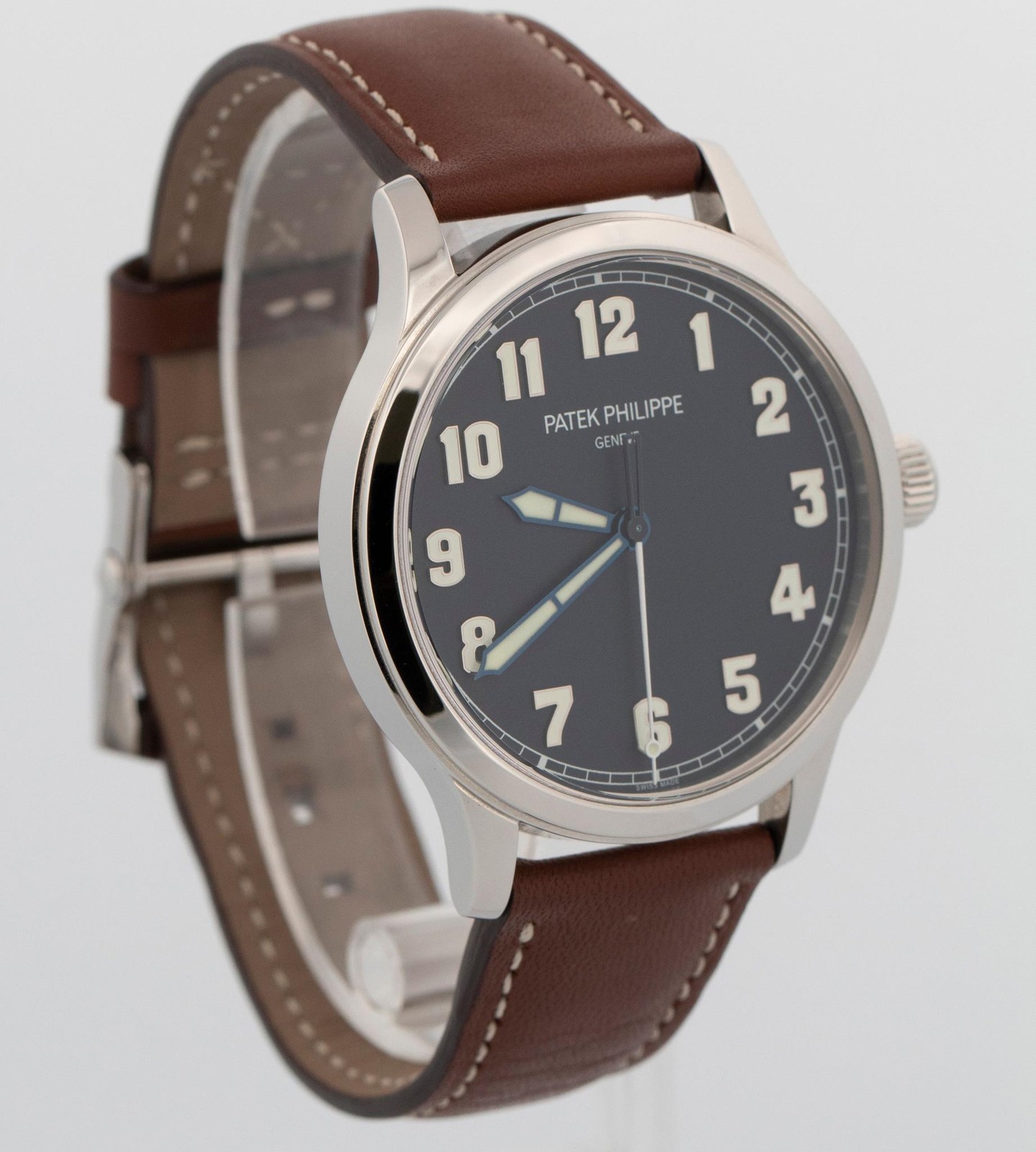 2017 PAPERS Patek Philippe Calatrava Pilot NEW YORK Blue Steel 42mm 5522A-001