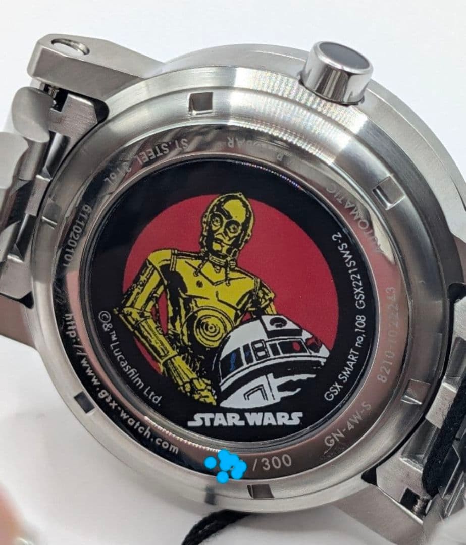 GSX Star Wars Working Automatic 22cm 8.66in Limited 300 40mm Black Dial Japan