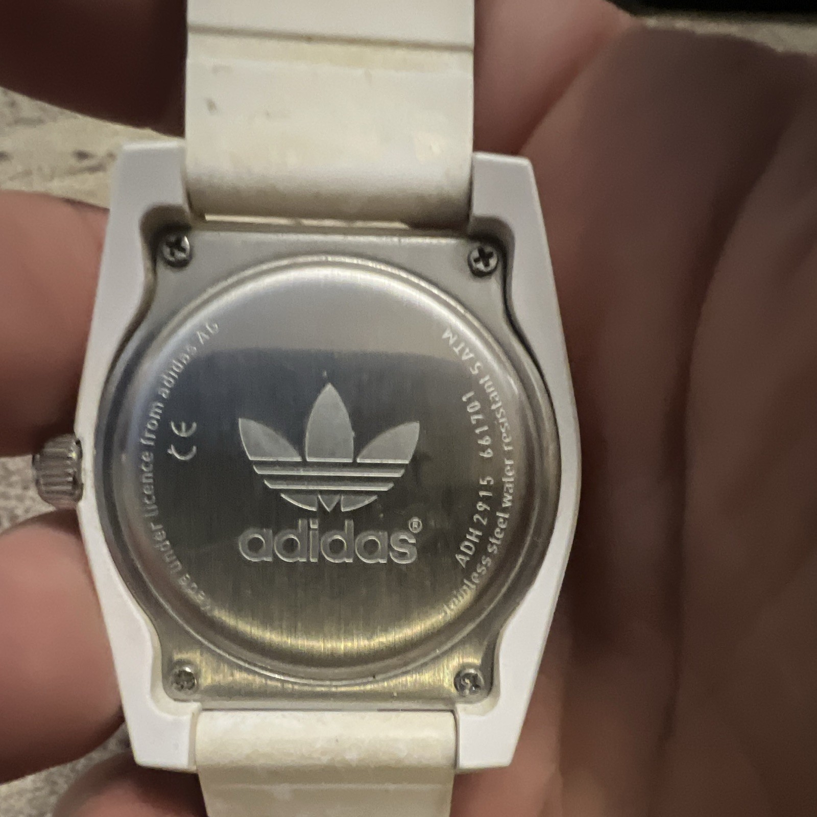 ADIDAS Originals SANTIAGO ADH2711 All White Watch 50 Meter Water