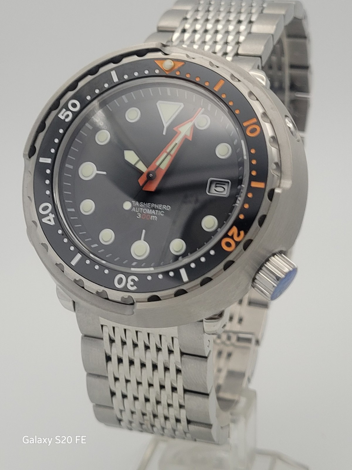 Tuna Automatic Divers Watch 300m. Sapphire Glass Ceramic Bezel. Seiko TMI NH35