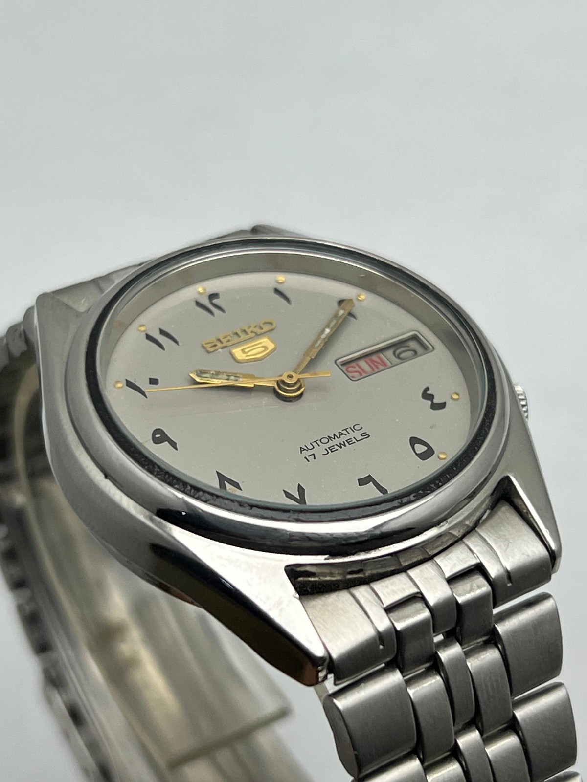 Vintage Seiko 5 Automatic 7009-6001 Arabic Dial Japan Made Vintage Men’s Watch