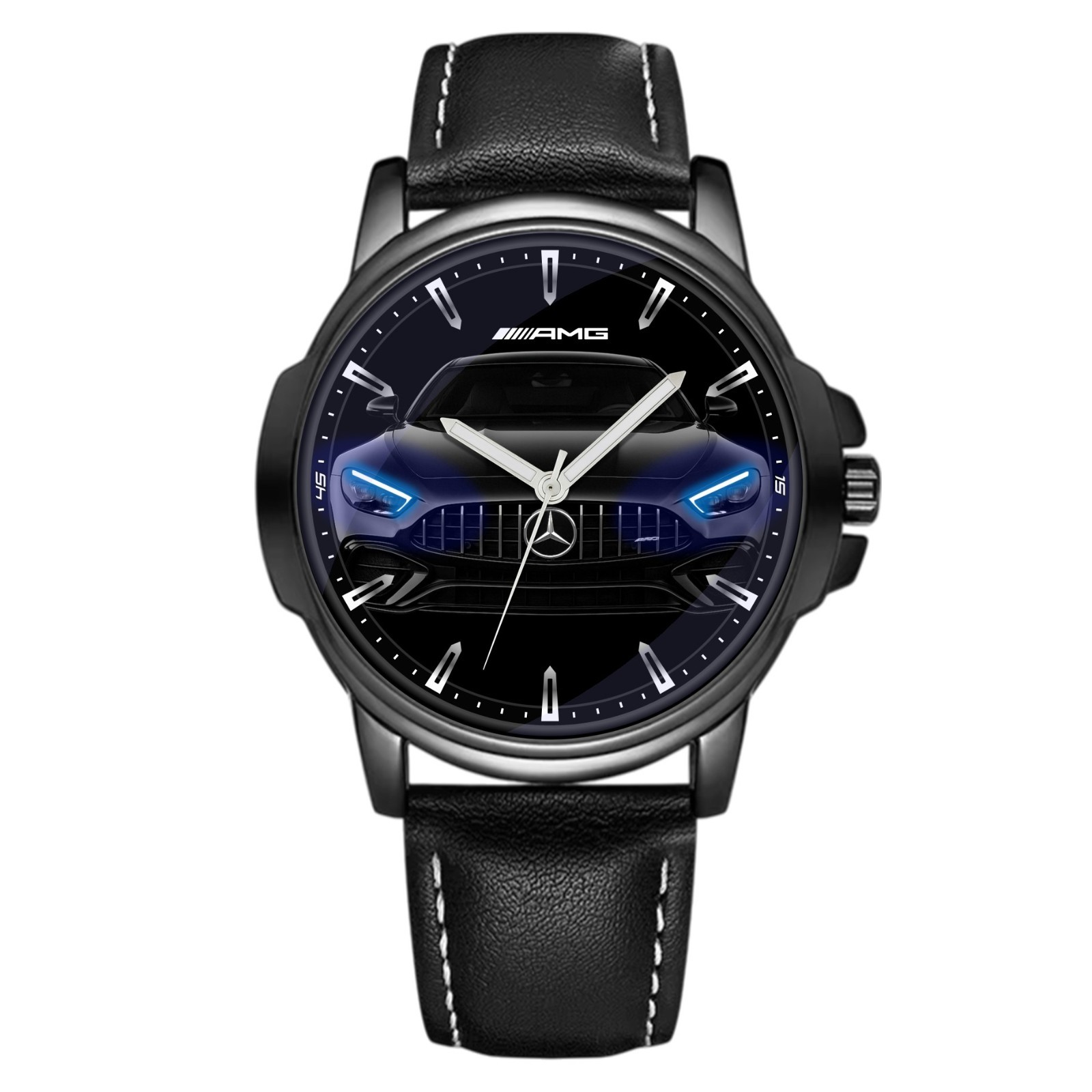 Mercedes Benz Sport AMG Front GT Muso Fan Art Quartz Wrist Watch