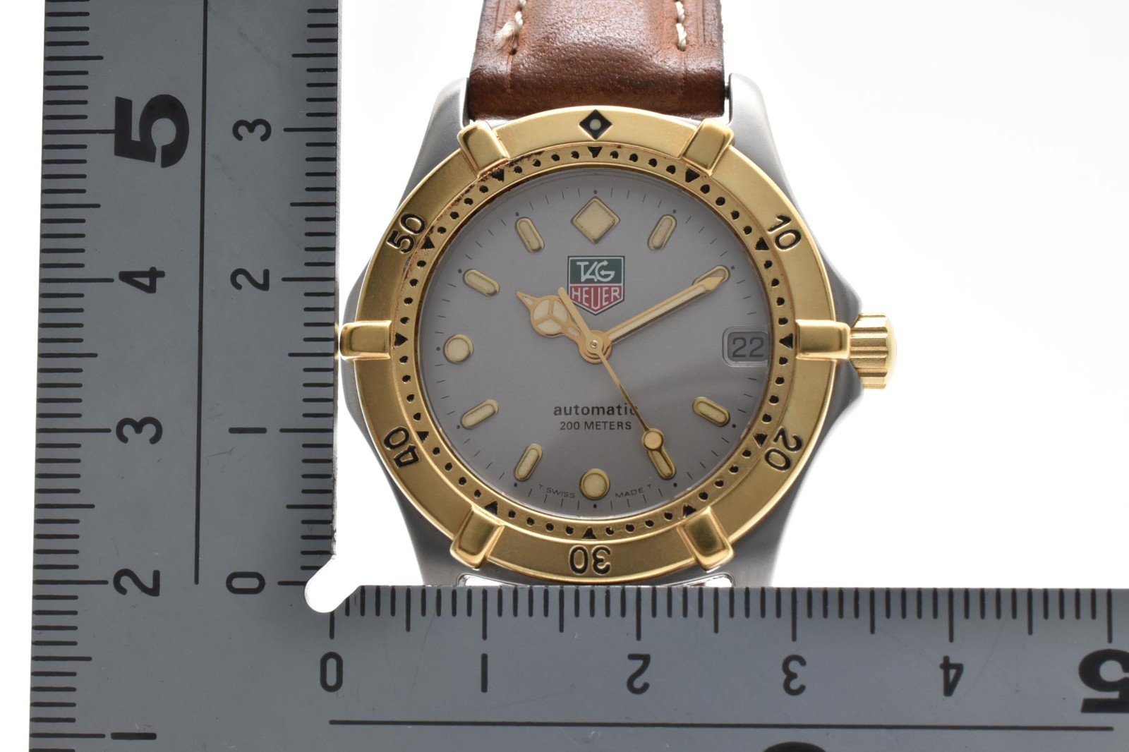 [NEAR MINT] TAG HEUER 2000 Automatic 665.013T Gray Dial Vintage Men’s Watch 19cm