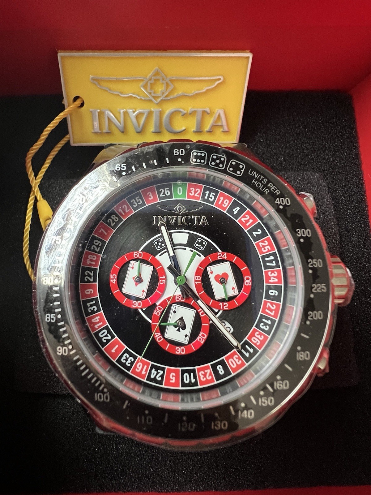 49850 Invicta Aviator Monte Carlo 50mm Gold black Mens Roulette Watch