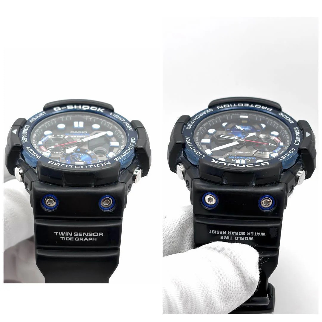CASIO G-SHOCK GULFMASTER GN-1000B-1AJF Quartz SS Black Dial Blue Bezel