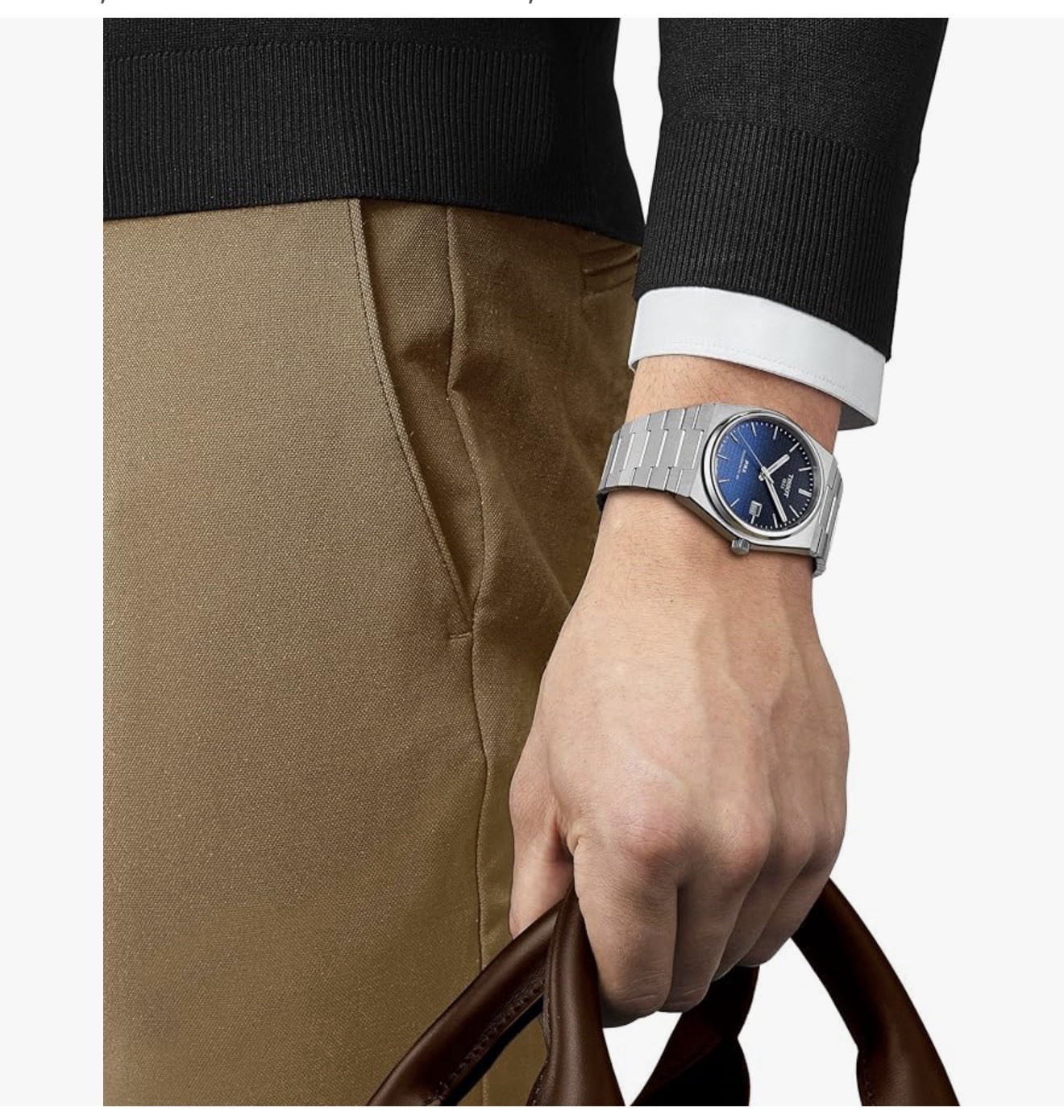 Tissot PRX Powermatic 80 40mm Blue Dial Auto Date 100m SS Bracelet w/ Box