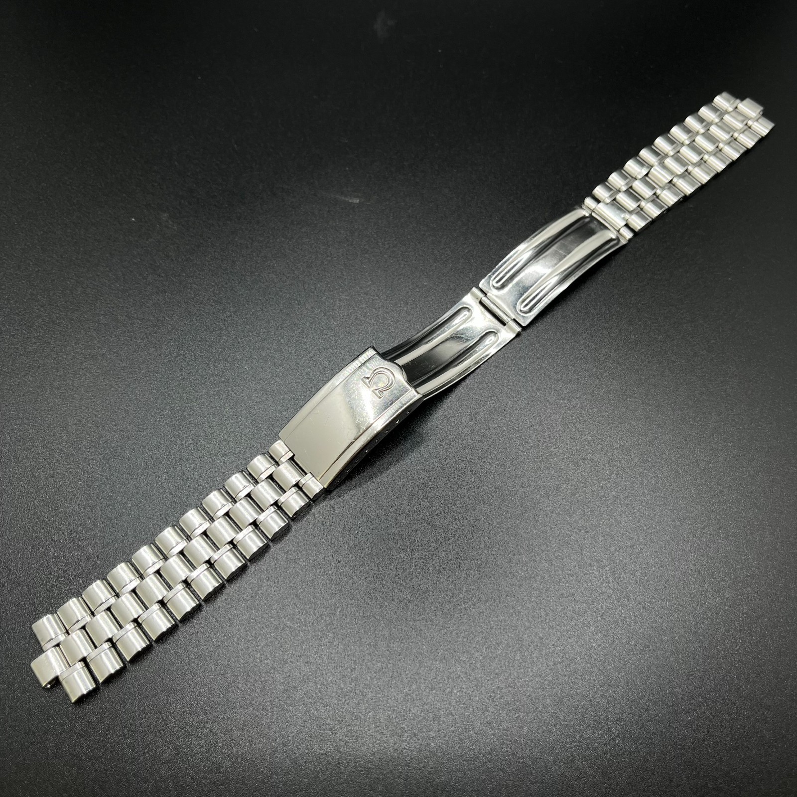 Rare Vintage OMEGA 1118 Bracelet 526 End Links 18mm Jubilee 14.5cm Cleaned
