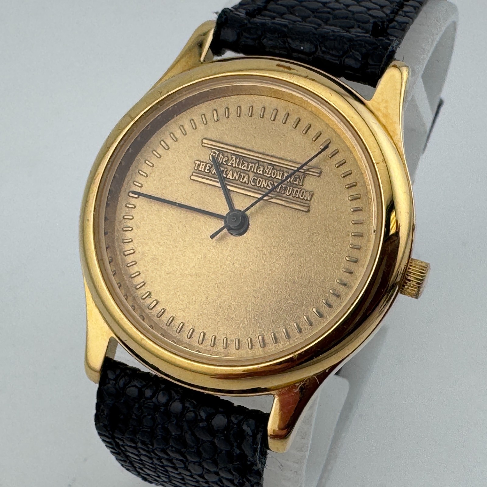 Vintage Atlanta Journal 1989 Olympics Quartz Watch Unisex Gold Tone New Battery