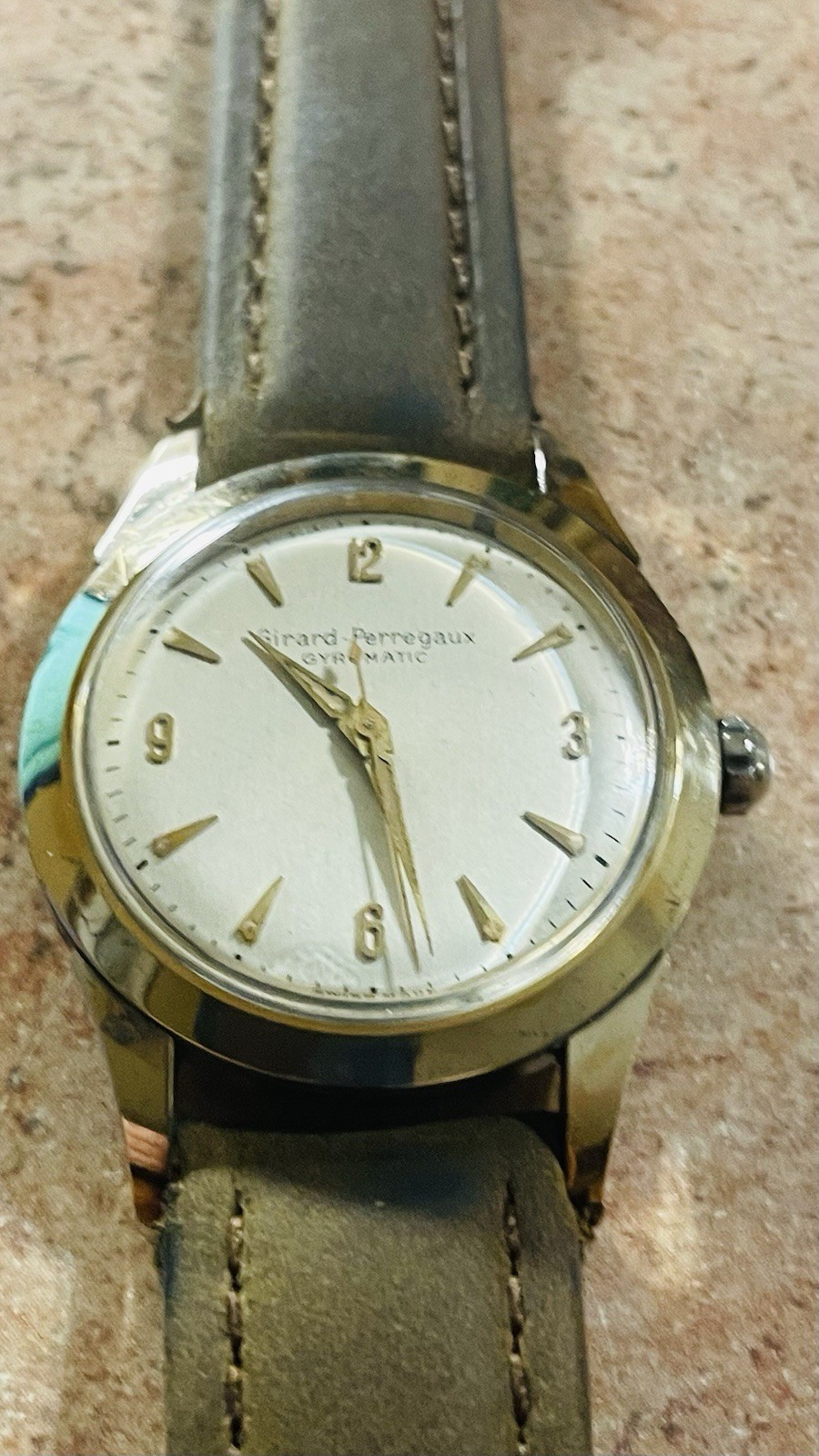 vintage girard perregaux gyromatic mens watch