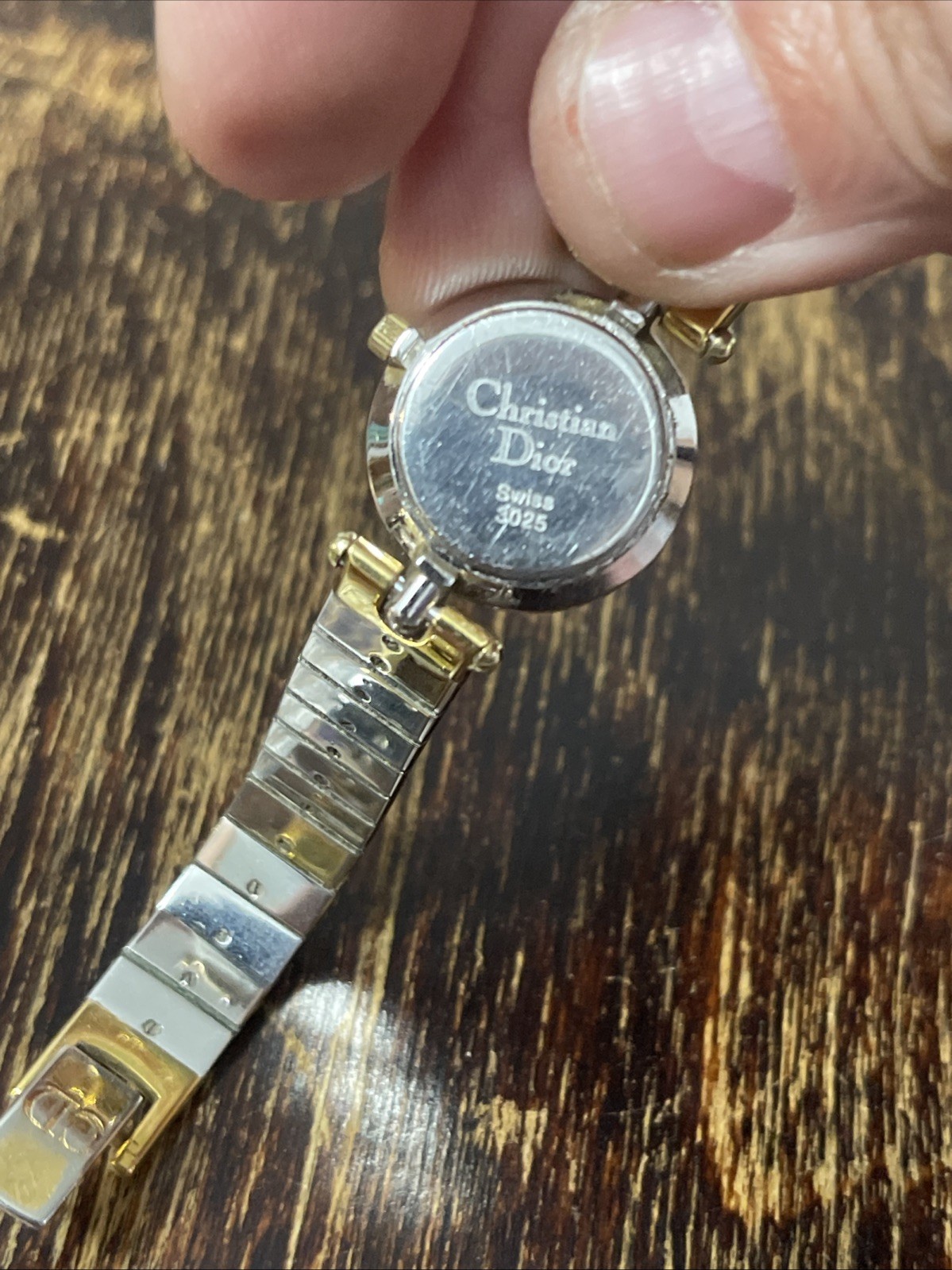 Christian Dior Vintage Two Tone Ladies Swiss Made Blue Starry Night Dial