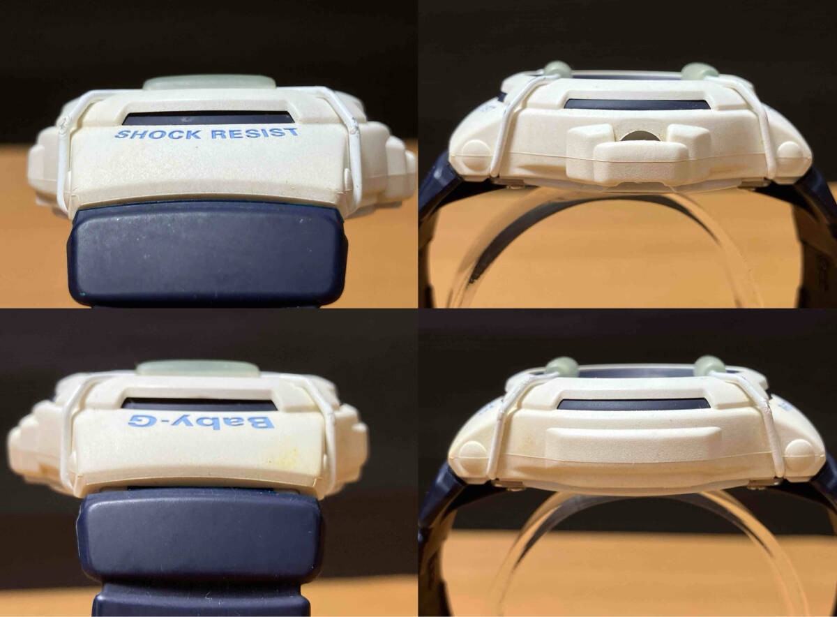 CASIO Baby-G BG-40K White/Navy Used Watch Excellent condition