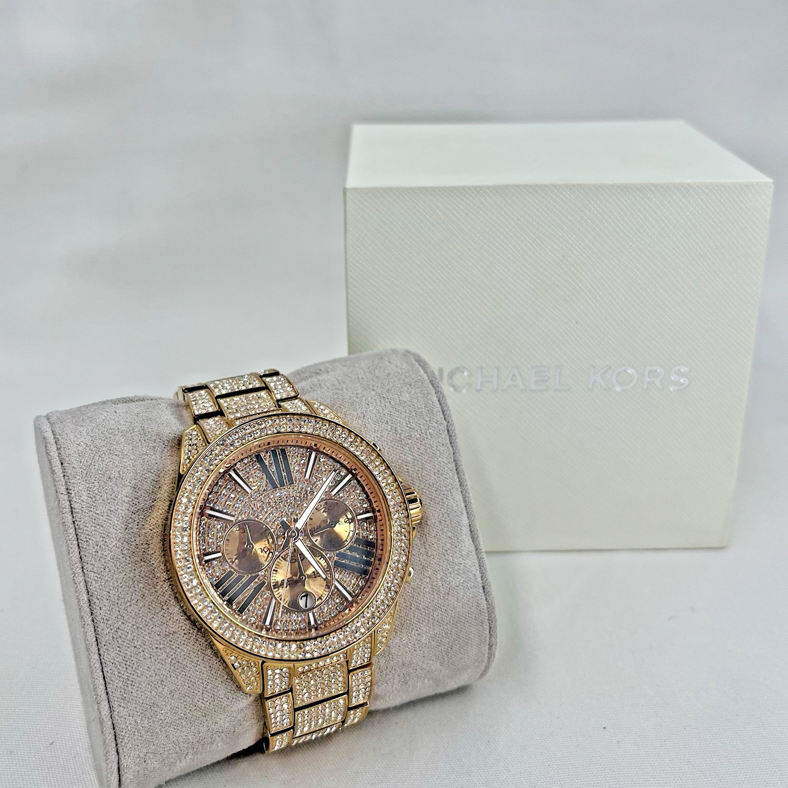 Michael Kors MK6452 Wren Rose Gold Pave Glitz StainlessSteel Women’s Wrist Watch