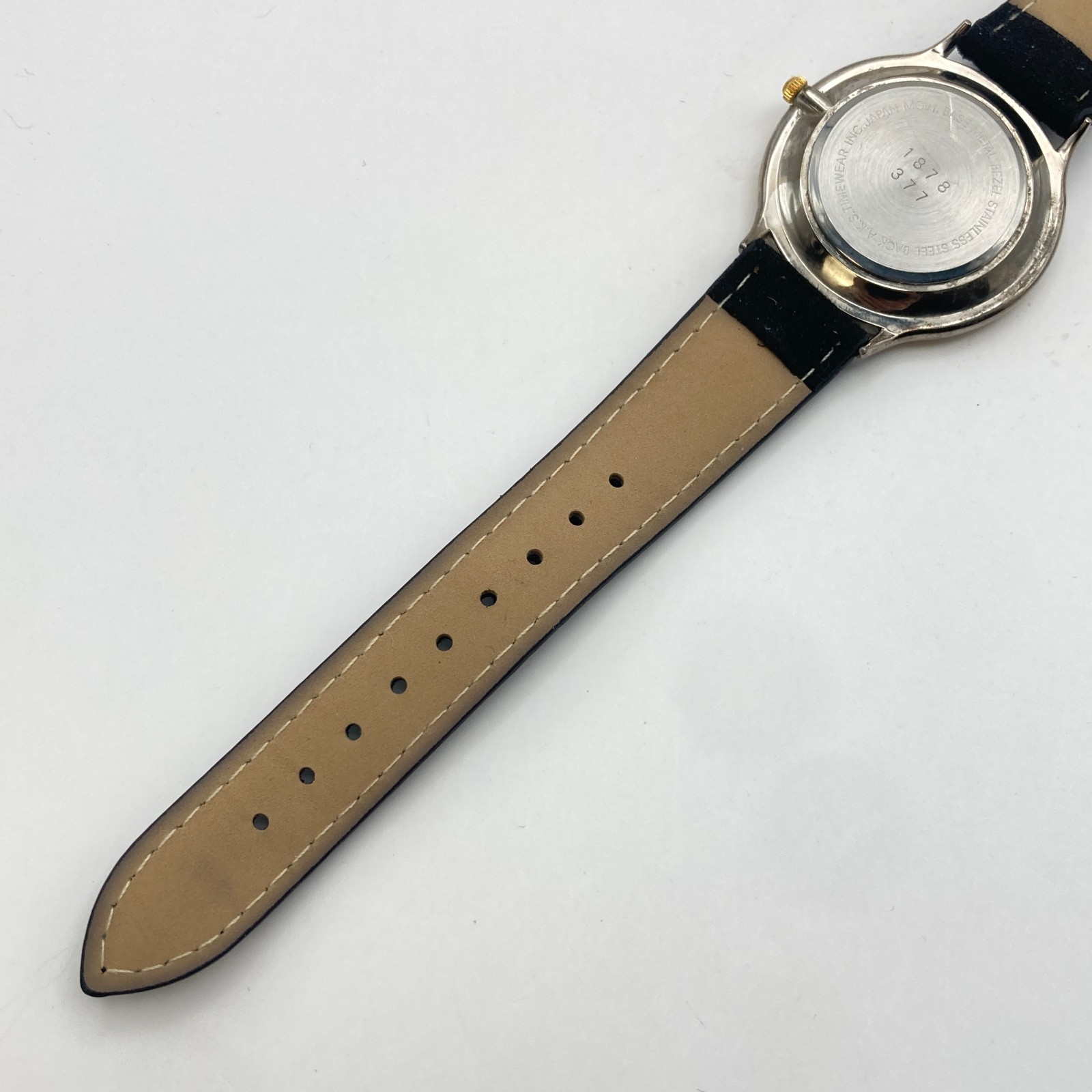 Vintage Gitano Women’s Watch 38mm Abalone Mosaic Gold Tone Velvet New Battery