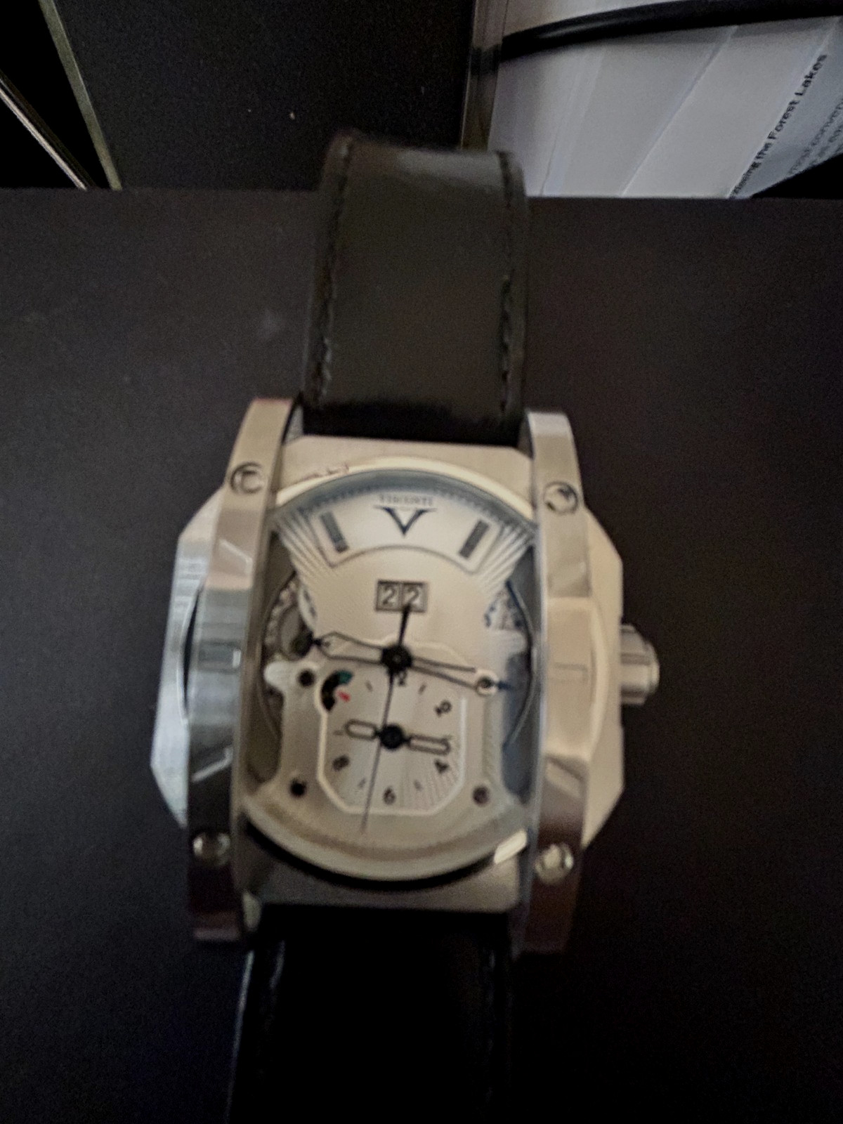 Visconti Men’s ‘GMT Elegance’ Limited Edition Silver Dial W102-00-104 25th Anni