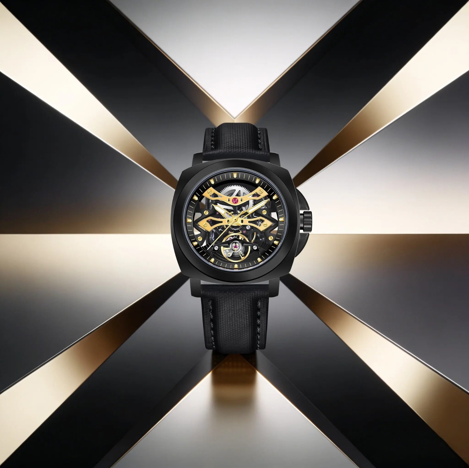 PAGANI DESIGN YS-017 2026 Men’s Hollow Automatic Mechanical Tourbillon Watch