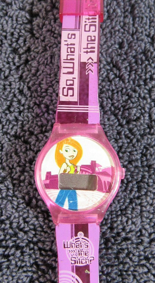 DISNEY “KIM POSSIBLE” PINK DIGITAL WHAT’S THE SITCH? GIRL’S WRISTWATCH