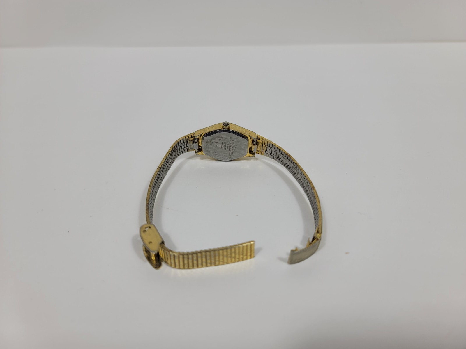 Sarah Coventry Supreme Quartz Watch Japan Gold Silver Tone Diamond Accent Parts