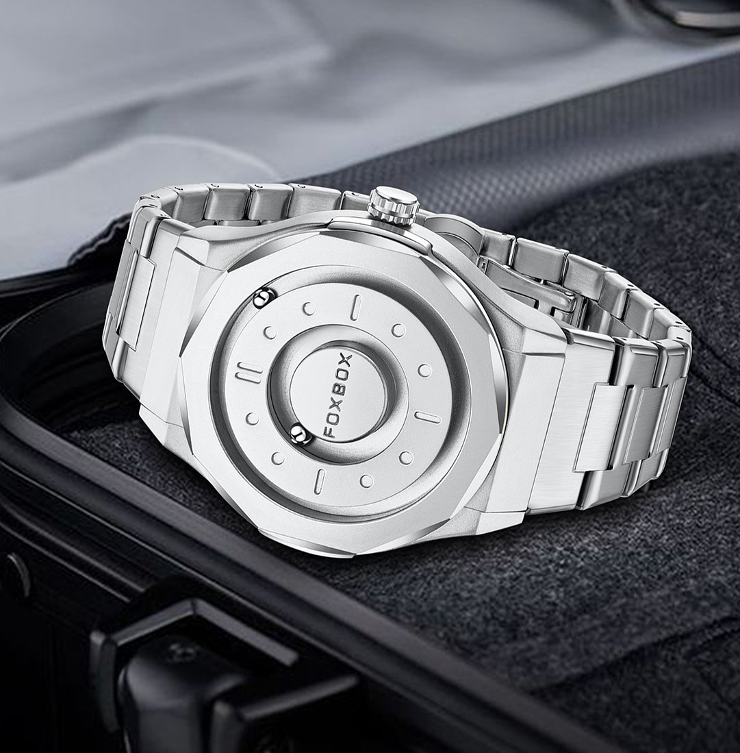 Luxury Men Watch Quartz Scrolling Bead Magne Waterproof Boys Creative Wristwatch