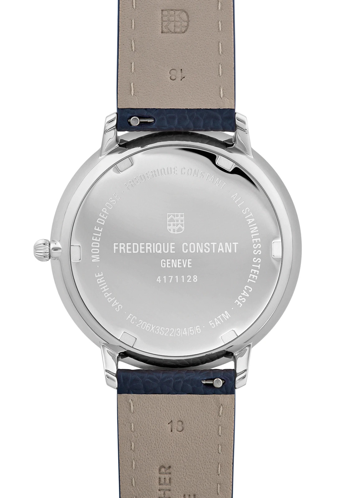 Frederique Constant Men’s Quartz Moonphase Quartz Blue Watch 39 MM FC-206RS3S6
