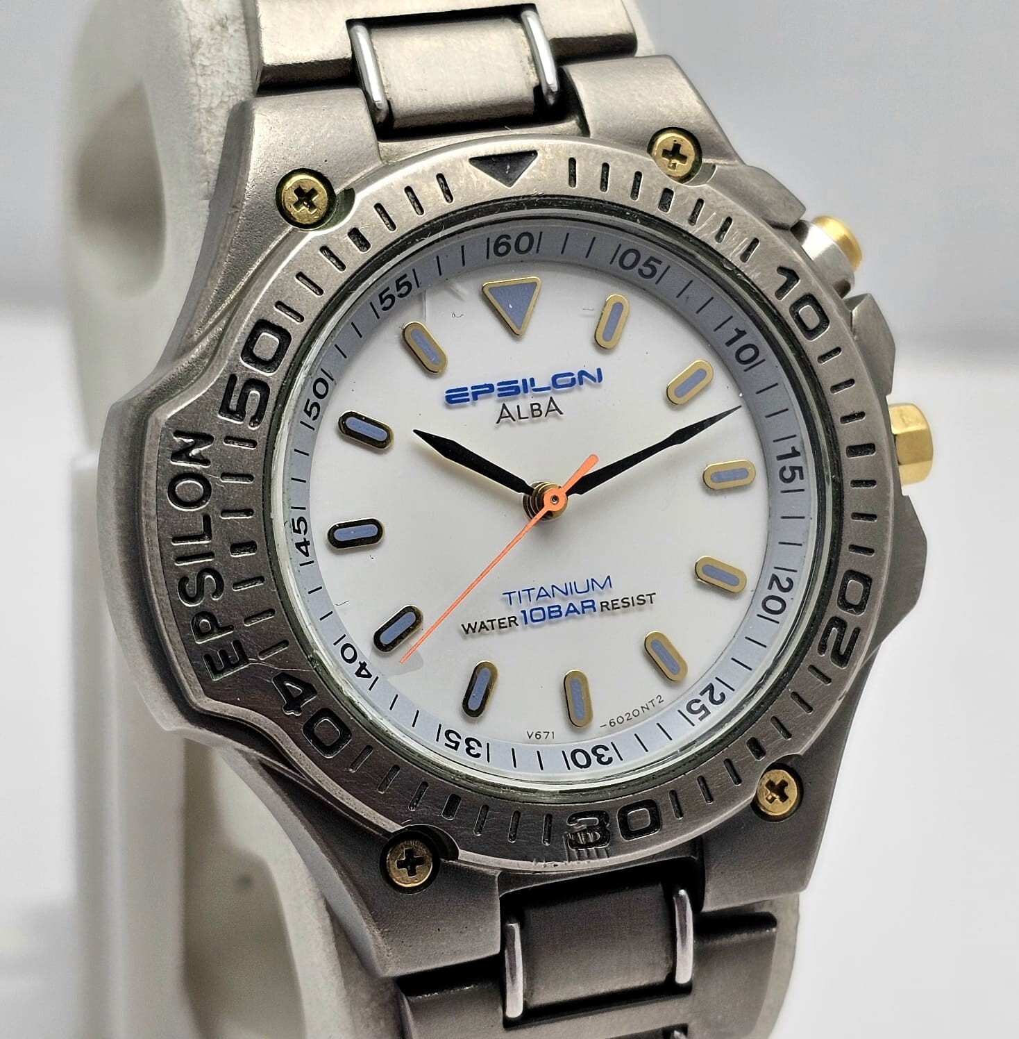 Seiko Alba Epsilon V671-6020 Titanium Vintage Men’s Watch