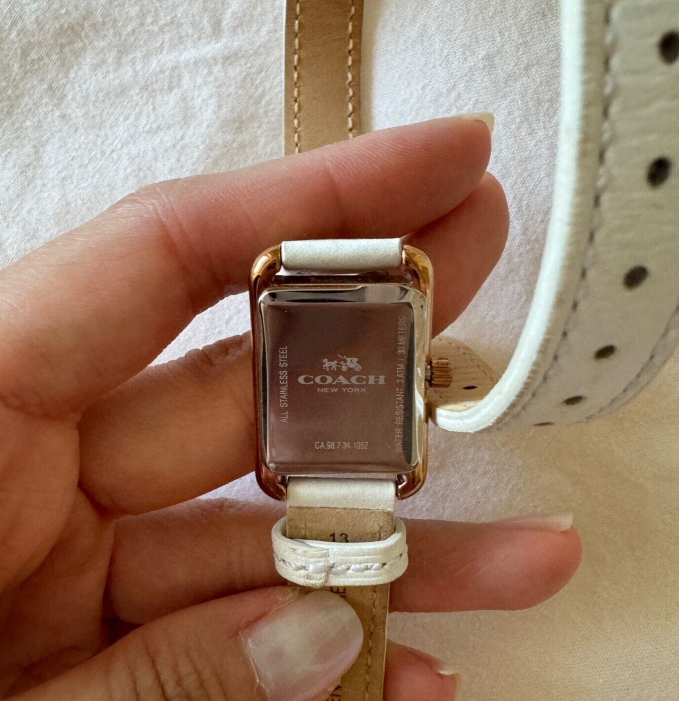 Coach Thompson Rose Gold Plated Double Wrap Watch