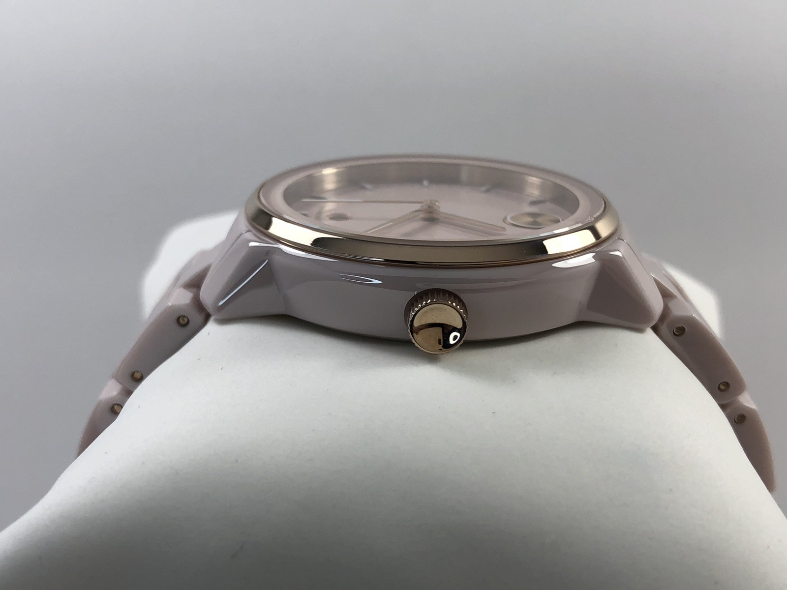 Movado Bold Verso SWISS Quartz Pink Ceramic Ladies Watch 3600935