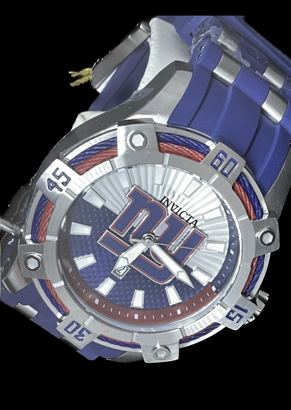 Invicta NFL New York Giants 52mm Quartz Chrono Last One! # 41987