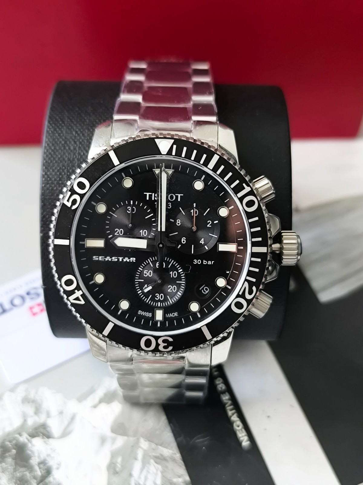 TISSOT SEASTAR 1000 Chronograph Black Dial/Black bezel T120.417.11.051.00