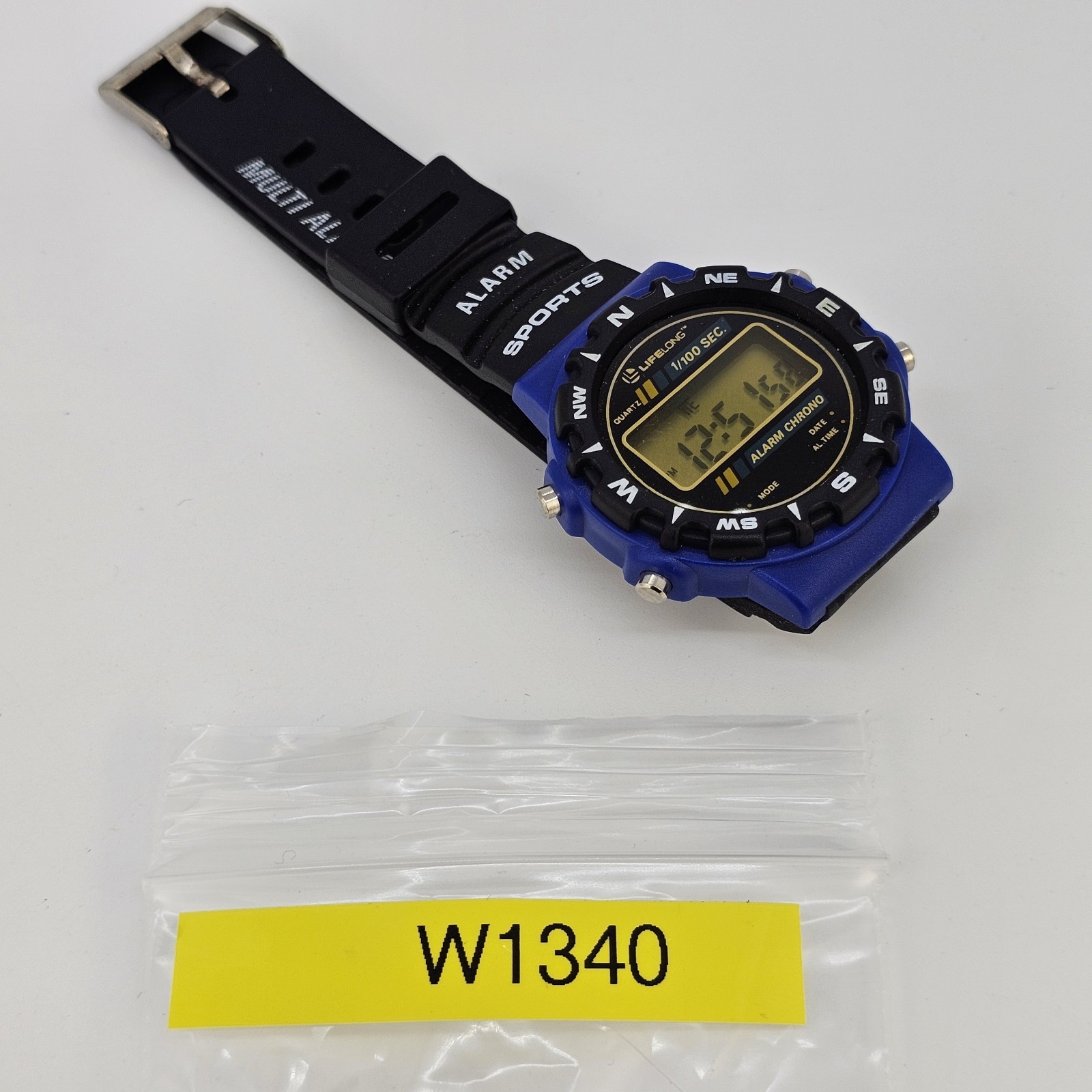 Lifelong Sports Men’s Watch 38MM Black Plastic Bands New Battery