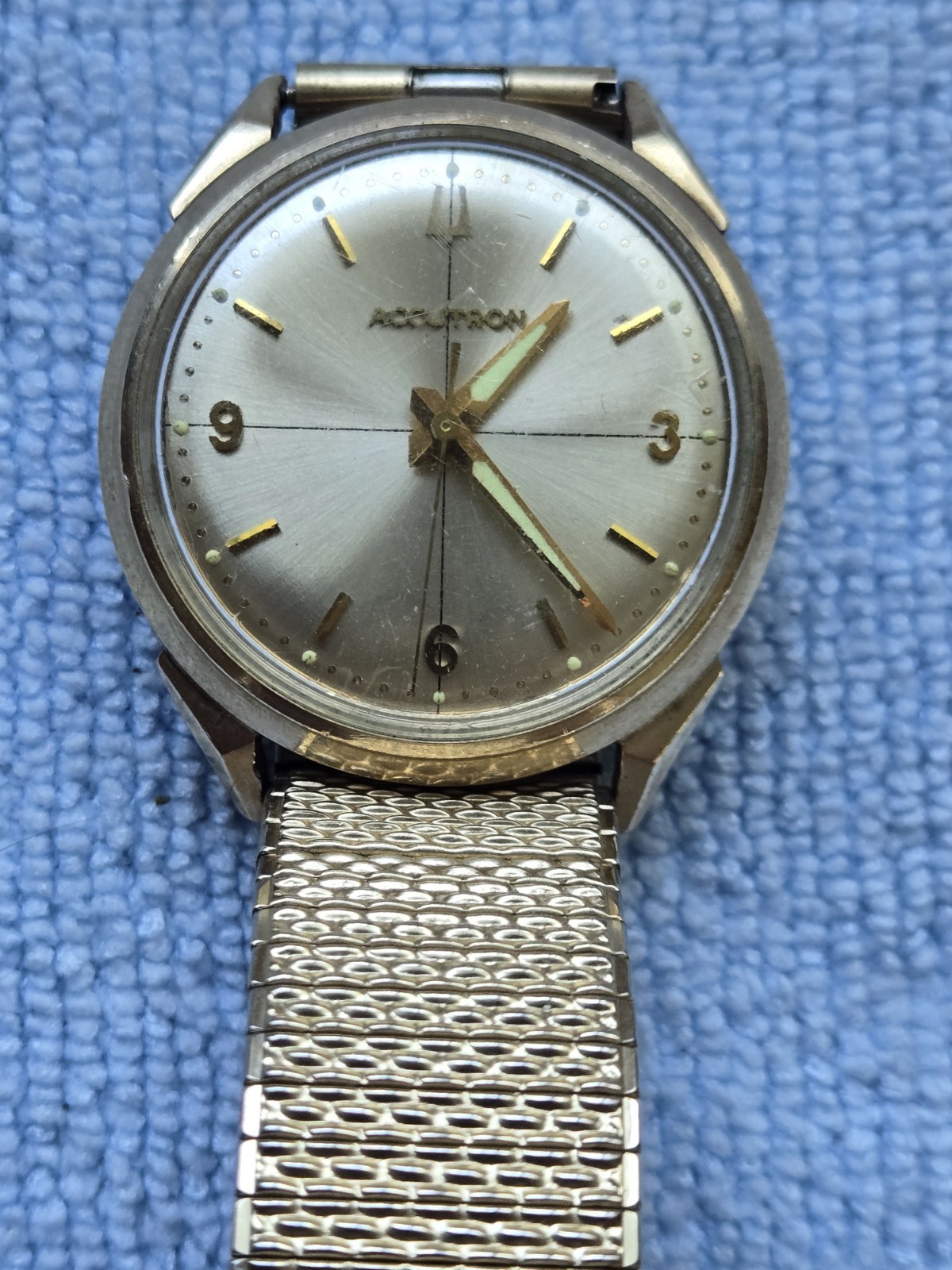Vintage Bulova Accutron 10K Gold Filled Wrist Watch Not Working