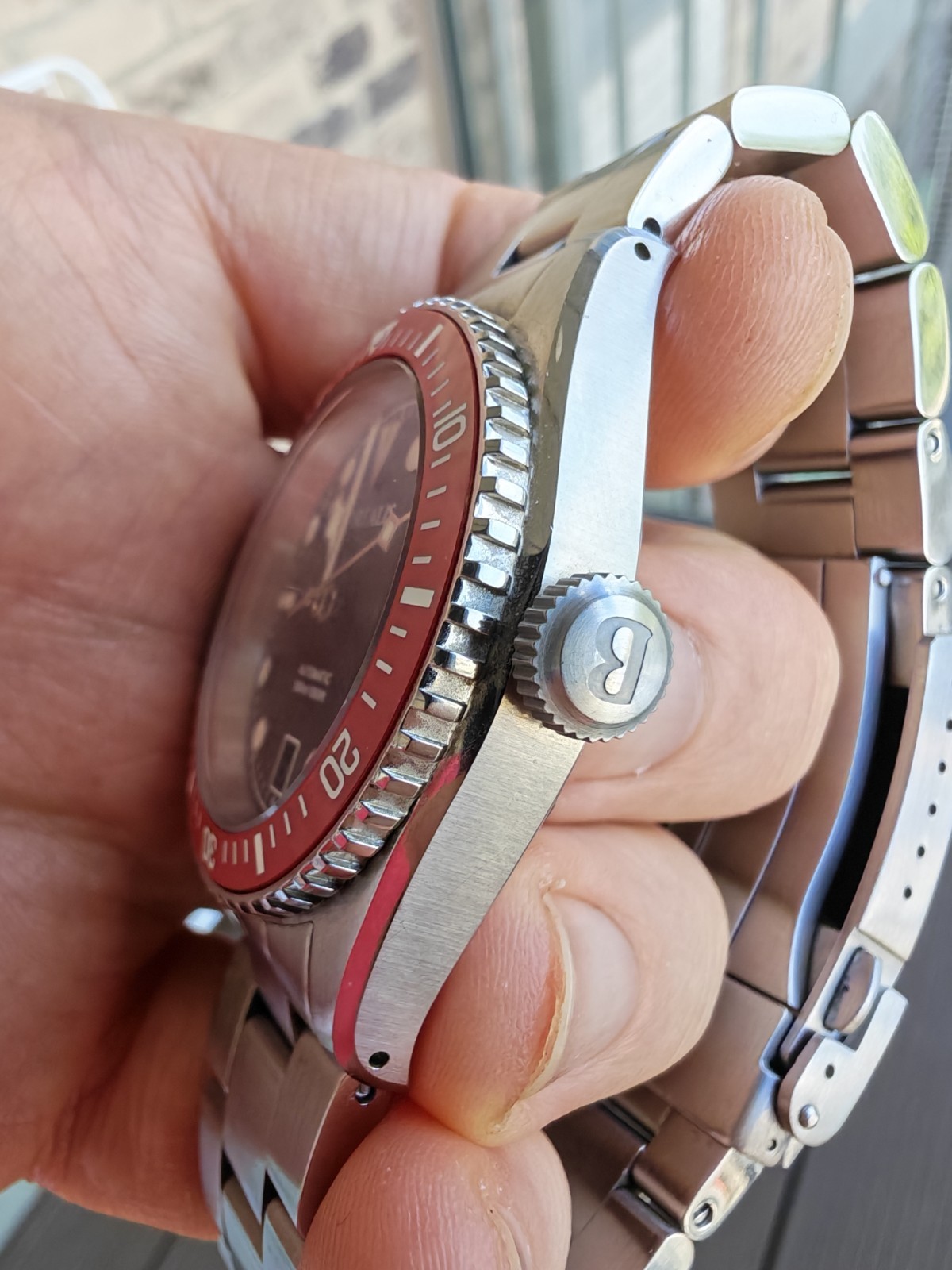 BOREALIS BULL SHARK V2 300M DIVER 9039 AUTOMATIC, RED DIAL, CERAMIC BEZEL