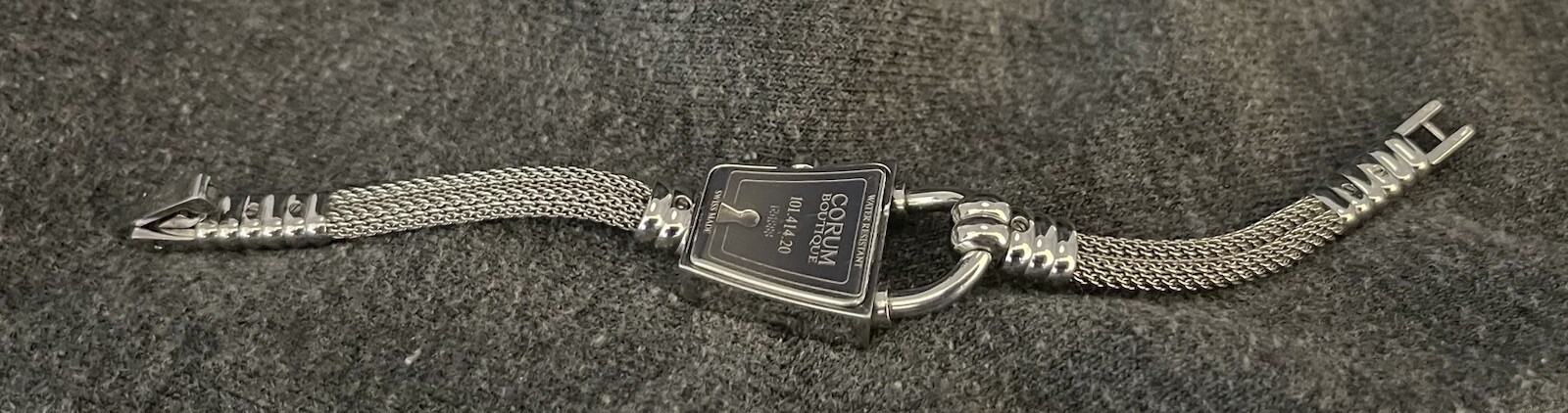 Diamond Bezel Ladies Watch /Corum Trapeze /SS / w/Mother of Pearl face /Luxury