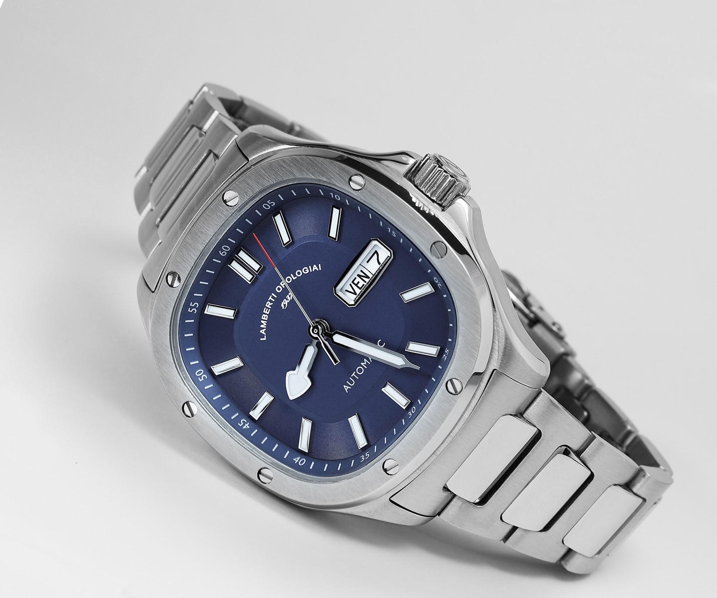 LAMBERTI WATCHES Ref. 15126B ELLIXOMATIC. Automatic with date and day
