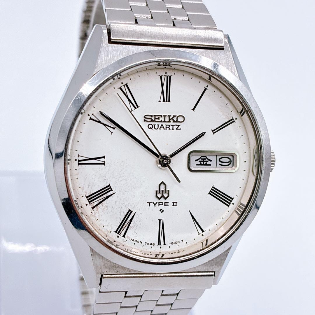 SEIKO TYPE 7546 8000 Roman numeral dial made in 1979