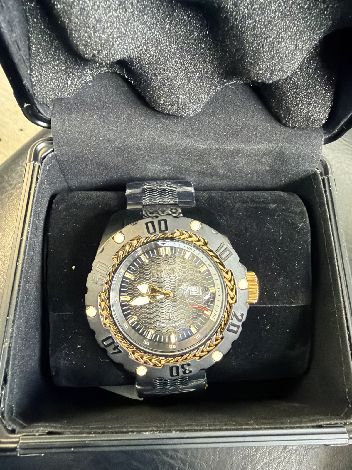 Genuine Ocean Voyager Invicta Watch Harlem bling 1 Of 3
