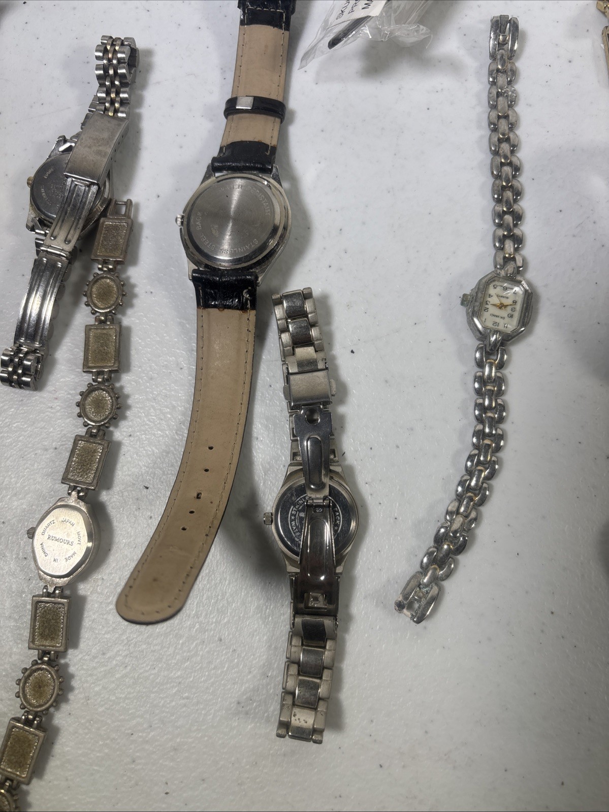 Lot 20Women’s Quartz Watches Stainless Steel Untested for Parts/Repair