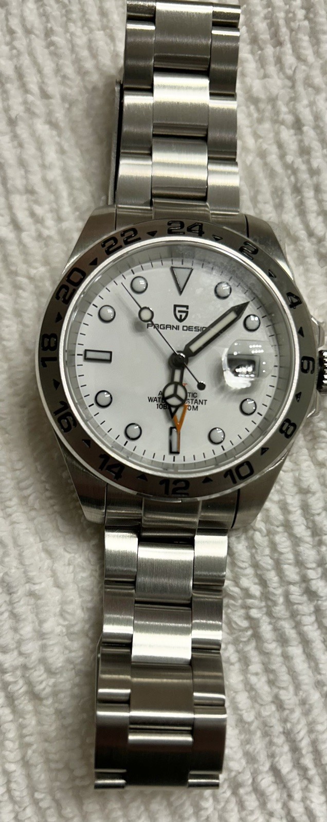 Pagani Design PD-1682 Explorer II 42mm Silver Stainless Steel Men’s Wristwatch